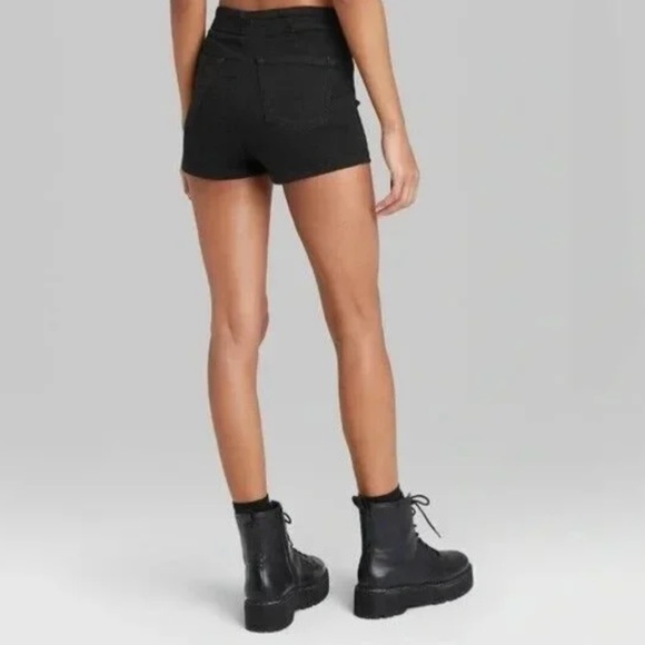 Wild Fable High Waist Black Denim Shorts Women’s 16 - Picture 2 of 9